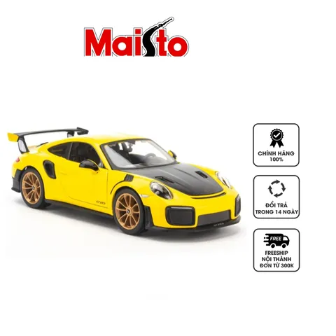 Mô Hình Xe Ô Tô Porsche 911 GT2 RS 1:24 Maisto - Chi Tiết Kim Loại, Sơn Bóng Mịn, Quà Tặng Độc Đáo Cho Người Sưu Tập