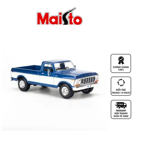 Mô Hình Xe Ô Tô Ford F150 Pick-up 1979 Tỉ Lệ 1:18 - Chi Tiết Chính Xác, Phụ Kiện Mạ Chrome, Đồ Chơi Sưu Tập Chất Lượng