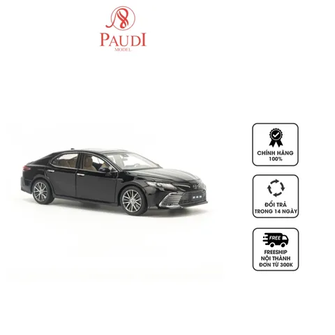 Mô hình xe Toyota Camry 2021 1:18 Paudi - Chi tiết kim loại bền, lốp cao su, quà tặng hoàn hảo cho người yêu xe hơi.