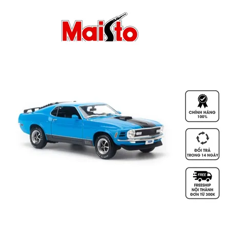 Mô hình xe Ford Mustang Mach 1 1970 1:18 Maisto - Chi tiết chân thực, quà tặng lý tưởng cho người mê xe và sưu tập