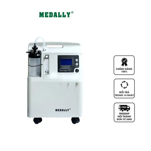 Máy Tạo Oxy Medally 3 Lít 300W - Thiết Bị Chăm Sóc Sức Khỏe, Hỗ Trợ Hô Hấp Tại Nhà, Màn Hình LCD, Độ Ồn Thấp