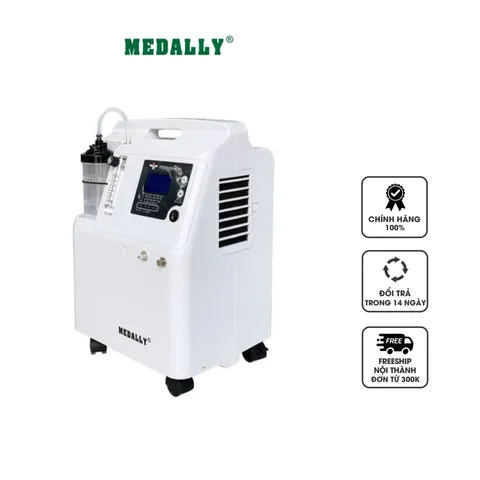Máy Tạo Oxy Medally 5 Lít 350W - Thiết Bị Y Tế Chăm Sóc Sức Khỏe, Lưu Lượng Oxy 0.5-5 Lít/Phút, Độ Tinh Khiết 93%
