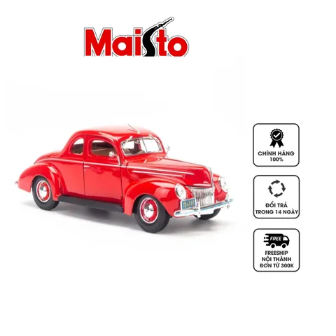 Mô hình xe Ford Deluxe Coupe 1939 1:18 Maisto - Xe mô phỏng chi tiết tinh xảo, quà tặng tuyệt vời cho người yêu xe cổ
