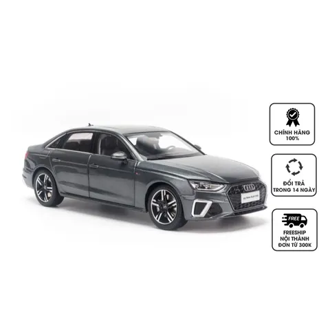 Mô hình xe Audi A4L 2020 1:18 Dealer - Chi tiết tinh xảo, mở 4 cửa, chất liệu kim loại cao cấp - Trang trí nhà cửa độc đáo