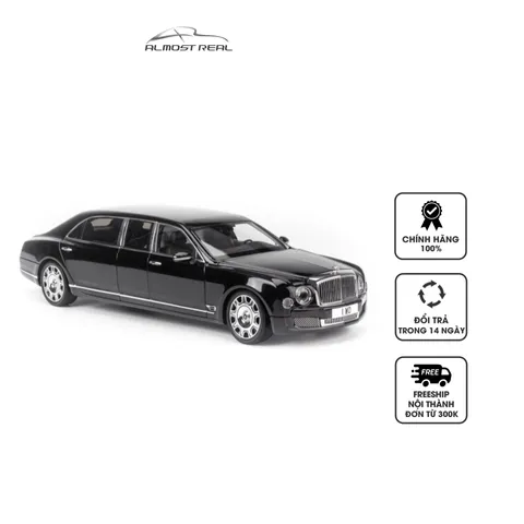 Mô Hình Xe Bentley Mulsanne Grand Limousine 1:18 Almost Real - Chi Tiết Tinh Xảo, Mô Phỏng Sang Trọng, Quà Tặng Độc Đáo cho Người Sưu Tầm