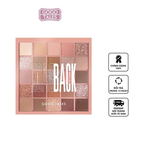 Bảng Phấn Mắt 25 Ô Gogo Tales Eyeshadow - Màu Lì và Nhũ Đa Dạng, Dễ Phối, Trang Điểm Đẹp Mỗi Ngày