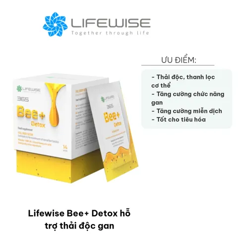 Lifewise Bee+ Detox Hỗ Trợ Thải Độc Gan - Sản Phẩm Từ Dược Thảo Tự Nhiên, Tăng Cường Đề Kháng, Giúp Thanh Lọc Cơ Thể