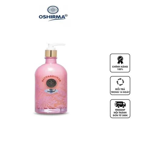 Sữa Tắm Làm Sáng Mịn Da 6 in 1 Oshirma Bath & Shower - Dưỡng Da Trắng Sáng Mịn Màng Với Hoa Cúc Nhật, Hương Thơm Quyến Rũ
