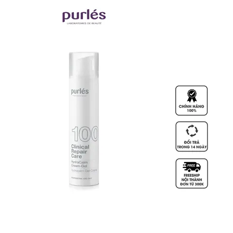 Kem Dưỡng Ẩm Purles 100 HydraCalm Cream-Gel - Hỗ Trợ Làm Dịu Da Kích Ứng, Phục Hồi Sau Xâm Lấn, Laser 100ml
