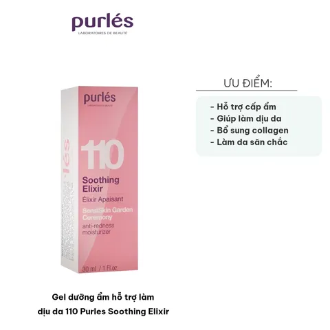 Gel Dưỡng Ẩm Hỗ Trợ Làm Dịu Da 110 Purles Soothing Elixir 30ml - Cấp Ẩm & Bổ Sung Collagen Cho Da Nhạy Cảm