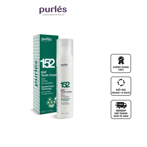 Kem Dưỡng Ẩm Trẻ Hóa Da Purles 152 Growth Factor Technology 50ml - Hỗ Trợ Tái Tạo, Cải Thiện Săn Chắc Da, Giảm Nhăn