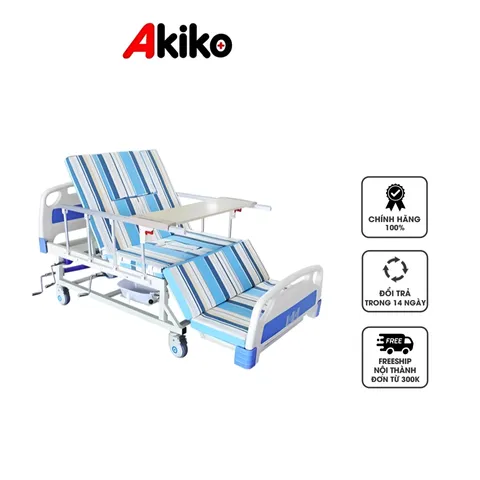 Giường Y Tế Đa Năng Akiko A89-04 - Tích Hợp Chậu Gội Đầu, Khung Thép Sơn Tĩnh Điện, Dễ Dàng Điều Chỉnh và Vệ Sinh