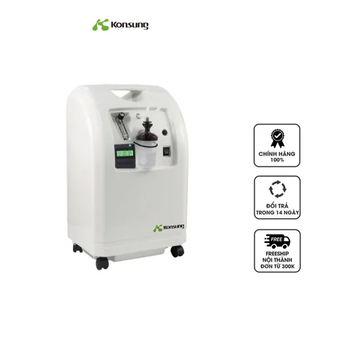 Máy Tạo Oxy 5 Lít KonSung KSW-5 - Thiết Bị Y Tế Đảm Bảo Độ Tinh Khiết Cao, Hoạt Động Ổn Định, Màn Hình LCD Thông Minh