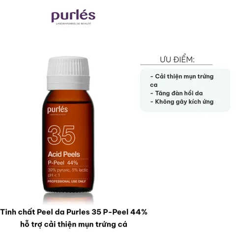 Tinh Chất Peel Da Purles 35 P-Peel 44% - Hỗ Trợ Cải Thiện Mụn Trứng Cá, Làm Dịu Da, Tái Tạo Làn Da Mới Tươi Sáng 50ml
