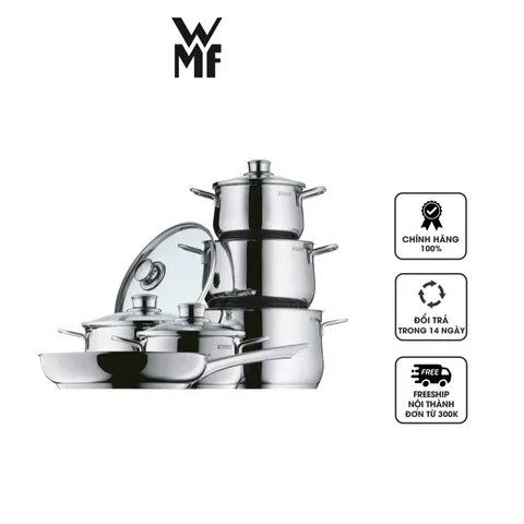 Bộ Nồi 6 Món WMF Diadem Plus Thép Không Gỉ 18/10 - Nồi Nấu Đa Năng Cho Tất Cả Các Loại Bếp, Bộ Nồi Chất Lượng Cao