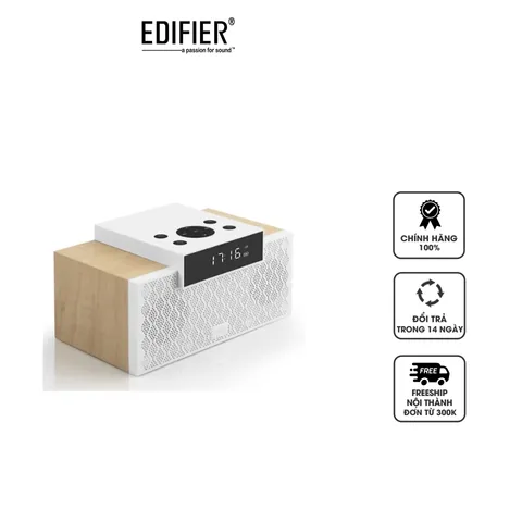 Loa Bluetooth Edifier MP260 tích hợp đồng hồ báo thức - Thiết kế hiện đại, âm thanh sống động, kết nối Bluetooth 5.0 dễ dàng