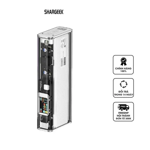 Pin sạc dự phòng Shargeek Storm 2 Slim 130W 20000mAh - Thiết kế Cyberpunk, Sạc nhanh, Đồ công nghệ cao cho điện thoại và thiết bị số