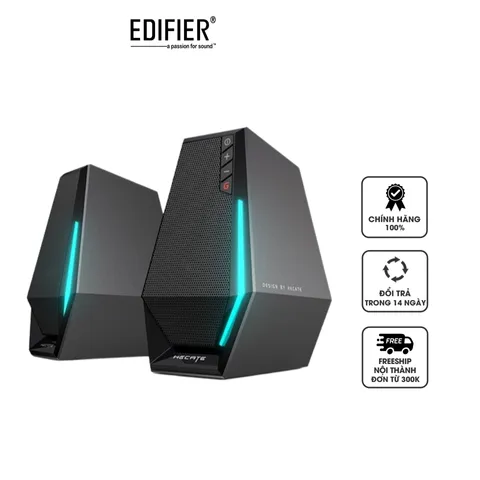 Loa Bluetooth không dây để bàn Edifier G1500 - Âm thanh tuyệt vời, kết nối Bluetooth 5.3, thiết kế hiện đại, màu đen/trắng