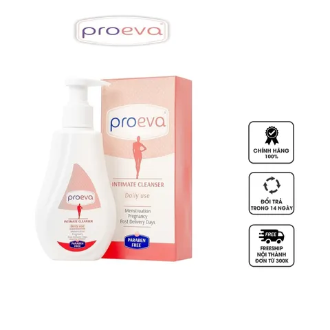 Dung dịch vệ sinh phụ nữ Proeva Intimate Cleanser 125ml - Sạch sẽ, cân bằng pH và ngăn viêm nhiễm, chiết xuất tự nhiên