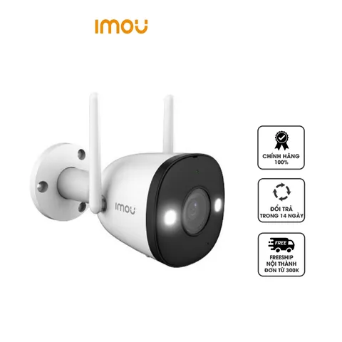 Camera IP Wifi không dây 2MP IPC-F22FEP-IMOU - Giám sát an ninh ngoài trời, HD 1080P, có báo động và đèn cảnh báo