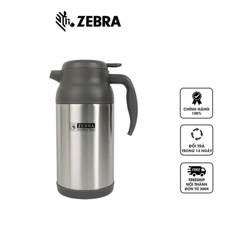 Bình lọc trà giữ nhiệt Zebra 112412 dung tích 1.6L - Thiết kế bền bỉ, chất liệu an toàn, khả năng giữ nhiệt 12 giờ, phù hợp gia đình và văn phòng