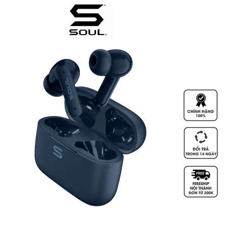 Tai nghe không dây Bluetooth SOUL S-Live 30 chống ồn - Thiết kế nhỏ gọn, Âm thanh chất lượng, Chống nước IPX4, Thời gian sử dụng 30 giờ