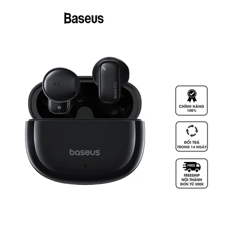Tai nghe Bluetooth Baseus Bowie E11 - Tai nghe không dây, độ trễ thấp, công nghệ khử ồn ENC, thời gian sử dụng 30 giờ, âm thanh sống động.