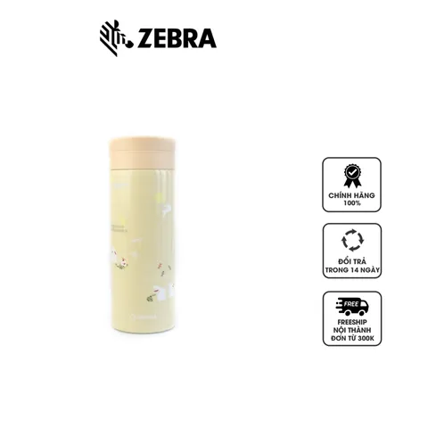 Bình Giữ Nhiệt Inox Ngọc Thố Chiêu Tài Zebra 450ml Kèm Lọc Trà - Chống Gỉ Sét, Giữ Nhiệt Đến 12 Giờ, Dùng Học Tập, Làm Việc, Picnic