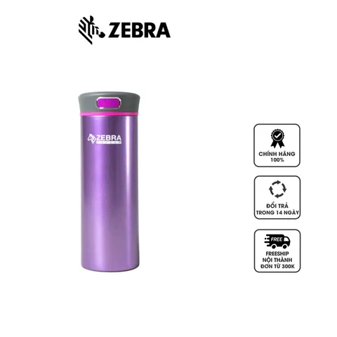 Bình Giữ Nhiệt Zebra Amethyst 400ml Inox SUS304 Kiểu Dáng Hiện Đại - Giữ Nhiệt Lên Đến 12 Giờ, Tiện Lợi Cho Mọi Hoạt Động
