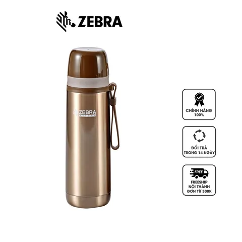 Bình Giữ Nhiệt Inox Picnic Zebra 112651 500ml - Chất Liệu Thép Không Gỉ, Giữ Nhiệt Tối Ưu 12 Giờ, Quai Xách Tiện Lợi