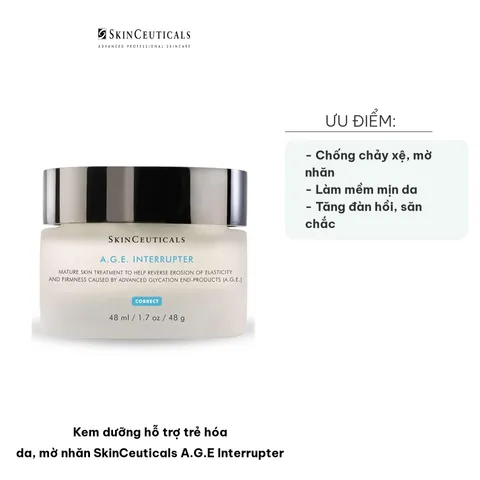 Kem Dưỡng Da Chống Lão Hóa SkinCeuticals A.G.E Interrupter 48ml - Hỗ Trợ Mờ Nếp Nhăn, Cải Thiện Độ Săn Chắc Da