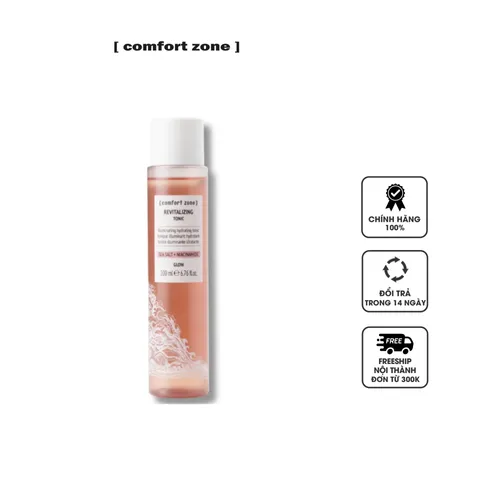 Nước Hoa Hồng Comfort Zone Revitalizing Tonic 200ml - Giúp Làm Sạch Cân Bằng Da, 98.2% Thành Phần Tự Nhiên, Dưỡng Ẩm Làn Da Tươi Sáng
