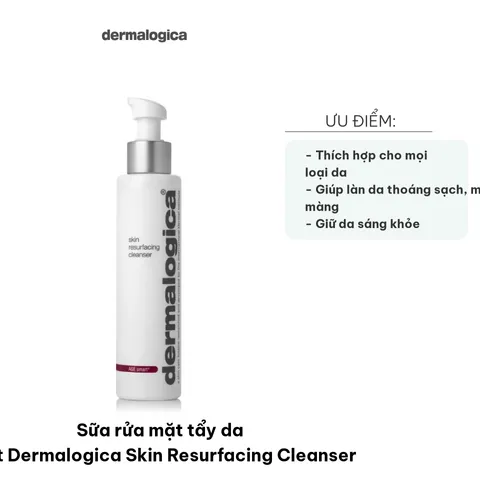 Sữa Rửa Mặt Tẩy Da Chết Dermalogica Skin Resurfacing Cleanser 150ml - Sạch Da, Mịn Màng, Phù Hợp Mọi Loại Da
