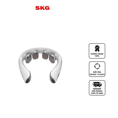 Máy Massage Cổ SKG K5-3 4 trong 1 - Đầu Massage Cong 3D Với Công Nghệ Rung, Xung, Ánh Sáng Đỏ & Chườm Nhiệt Ép Nhẹ Thư Giãn Cổ
