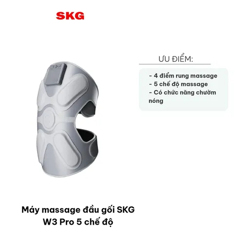 Máy Massage Đầu Gối SKG W3 Pro - 5 Chế Độ Massage Thông Minh & Chườm Nóng Tăng Cường Thoải Mái, Giảm Cơ, Giúp Khỏe Đẹp