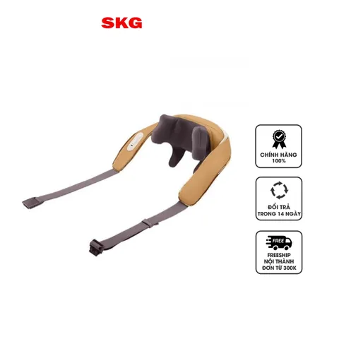Máy massage cổ vai gáy SKG H5 - Thiết bị massage trị liệu với 4 đầu silicon, chức năng chườm nóng, pin 2200mAh, 3 chế độ massage