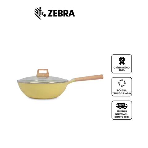 Chảo Chống Dính Vân Đá 3 Lớp Đáy Từ Zebra 974103 - Thiết Kế Hiện Đại, Chất Liệu Cao Cấp, Dùng Được Trên Mọi Loại Bếp