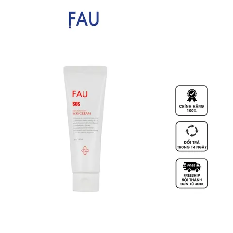 Kem Dưỡng FAU Skin Solution SOS Cream 80g - Hỗ Trợ Làm Dịu Da Nhạy Cảm, Thấm Nhanh, Giảm Kích Ứng, Phục Hồi Da Yếu