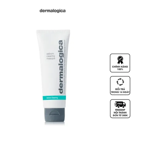 Mặt Nạ Đất Sét Dermalogica Sebum Clearing Masque 75ml - Dành Cho Da Dầu Mụn, Làm Sạch Sâu, Hấp Thụ Dầu Thừa, Kích Thích Làm Dịu Da
