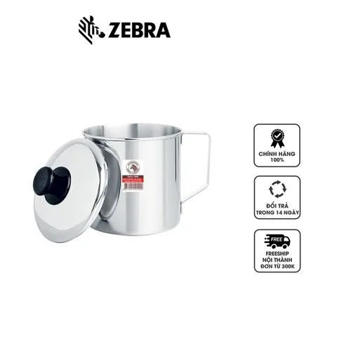 Ca nước Inox có nắp Zebra Thái Lan - Bình đựng nước inox cao cấp, thiết kế hiện đại, chống gỉ, dễ vệ sinh, tiện lợi cho đồ uống nóng và lạnh.