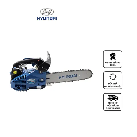 Máy cưa xích Hyundai HD3000 - Công suất 750W, Thiết kế gọn nhẹ, Cắt cây, Lý tưởng làm vườn, Xăng pha nhớt 25:1