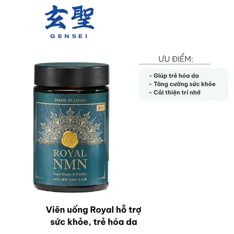 Viên uống Royal GENSEI 60 viên - Hỗ trợ sức khỏe, trẻ hóa da, làm đẹp da, cải thiện sức đề kháng và trí nhớ
