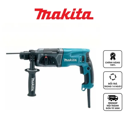 Máy Khoan Đa Năng Makita HR2470 - Công Suất 780W, Khoan Sắt, Gỗ, Bê Tông, Chức Năng Đục Bê Tông, Dụng Cụ Thợ Xây Chuyên Nghiệp