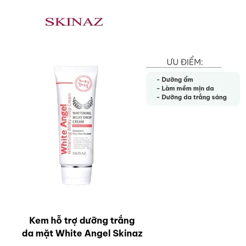 Kem Dưỡng Trắng Da Mặt White Angel Skinaz 70g - Hỗ Trợ Dưỡng Ẩm, Làm Mờ Thâm Sạm, Chất Kem Mịn, Dễ Dàn Giao