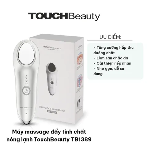 Máy Massage Đẩy Tinh Chất Nóng Lạnh TouchBeauty TB1389 - Cải Thiện Độ Đàn Hồi Và Săn Chắc Cho Da Mặt, Thiết Kế Nhỏ Gọn Tiện Lợi
