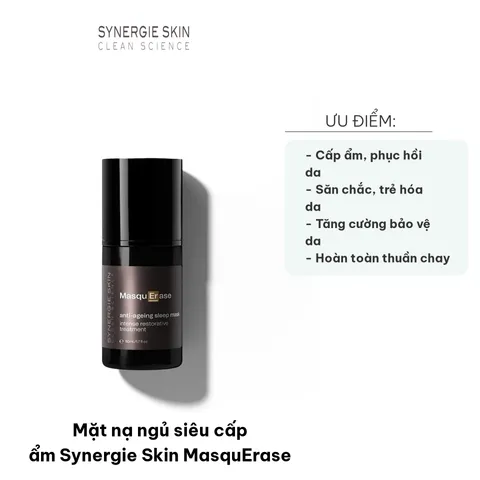 Mặt Nạ Ngủ Siêu Cấp Ẩm Synergie Skin MasquErase - Dưỡng Ẩm Chuyên Sâu, Trẻ Hóa Da, Phục Hồi Nếp Nhăn 50ml