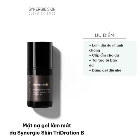 Mặt nạ gel làm mát da Synergie Skin TriDration B - Tăng cường ẩm, phục hồi da nhạy cảm, loại bỏ mẩn đỏ, giúp da căng mịn tự nhiên 50ml