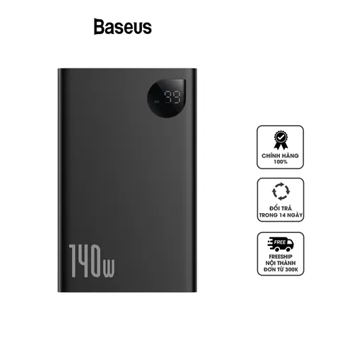 Pin sạc dự phòng Baseus Adaman 24000mAh 140W - Sạc nhanh đa năng cho điện thoại, máy tính bảng và thiết bị thông minh
