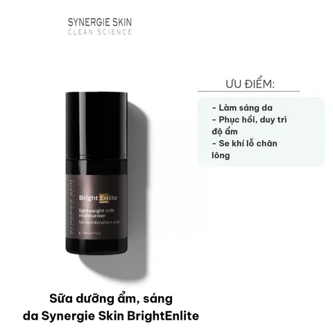 Sữa Dưỡng Ẩm Sáng Da Synergie Skin BrightEnlite 50ml - Giúp Phục Hồi Độ Ẩm, Cải Thiện Làn Da Sạm Màu, Se Khít Lỗ Chân Lông