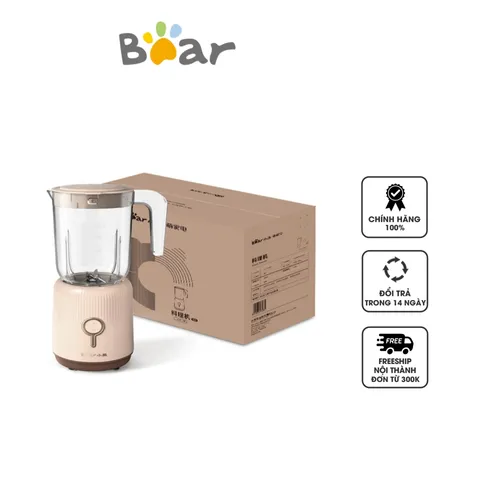 Máy Xay Sinh Tố Bear LLJ-C10S2 Đa Năng - Hai Cối, Công Suất 300W, Chất Liệu Nhựa PP, Thích Hợp Xay Thực Phẩm và Ngũ Cốc